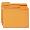 Smead Pressboard Folder, 1/3-Cut Tab, Orange, PK100, Tab Cut: 1/3 12534